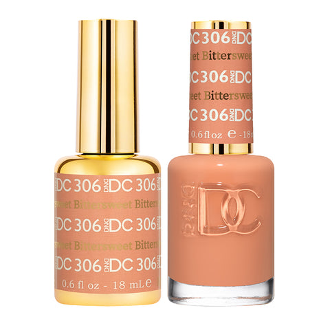 306 - DND DC DUO GEL - BITTERSWEET - FALL 2021 COLLECTION (GEL + LACQUER)