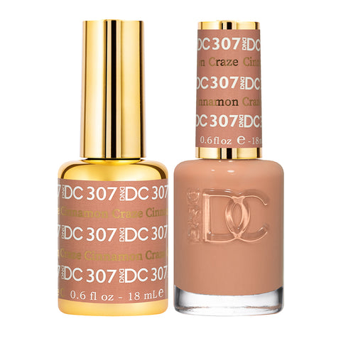 307 - DND DC DUO GEL - CINNAMON CRAZE - FALL 2021 COLLECTION (GEL + LACQUER)