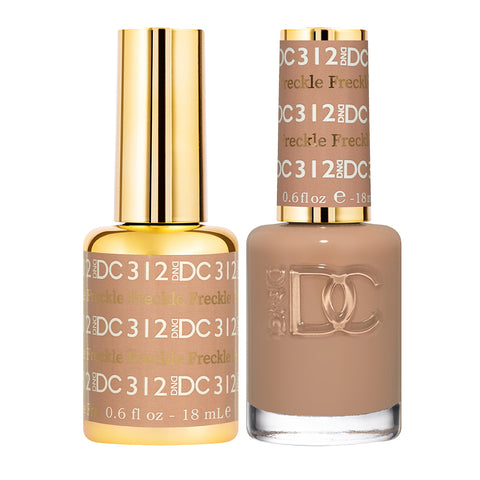 312 - DND DC DUO GEL - FRECKLE - FALL 2021 COLLECTION (GEL + LACQUER)