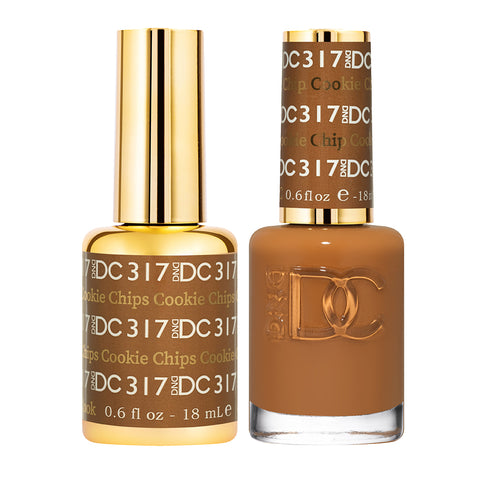 317 - DND DC DUO GEL - COOKIE CHIPS - FALL 2021 COLLECTION (GEL + LACQUER)