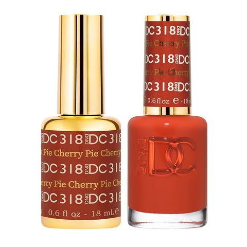 318 - DND DC DUO GEL - CHERRY PIE - FALL 2021 COLLECTION (GEL + LACQUER)