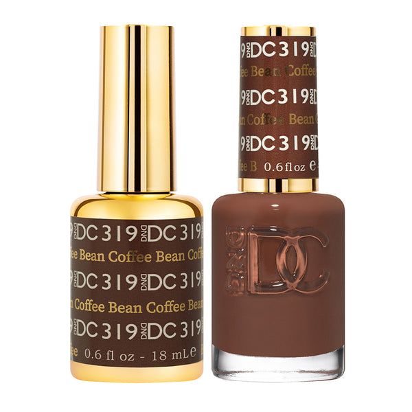 319 - DND DC DUO GEL - COFFEE BEAN - FALL 2021 COLLECTION (GEL + LACQUER)