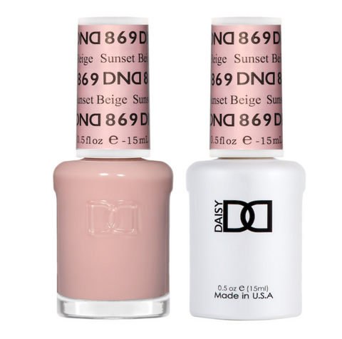 869 -  DND DUO GEL - SHEER COLLECTION 2023 - SUNSET BEIGE