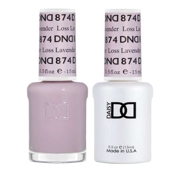 874 - DND DUO GEL - SHEER COLLECTION 2023 - LOSS LAVENDER 874 - DND DUO GEL - SHEER COLLECTION 2023 - LOSS LAVENDER