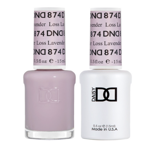 874 -  DND DUO GEL - SHEER COLLECTION 2023 - LOSS LAVENDER