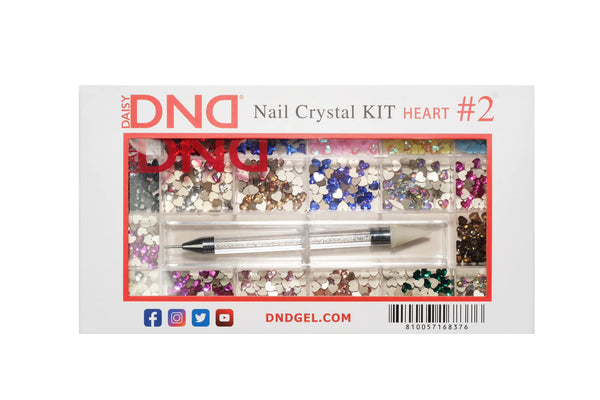 DND NAIL CRYSTAL KIT HEART #2