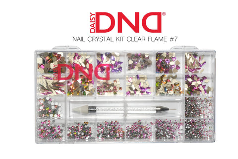 DND NAIL CRYSTAL KIT CLEAR FLAME #7