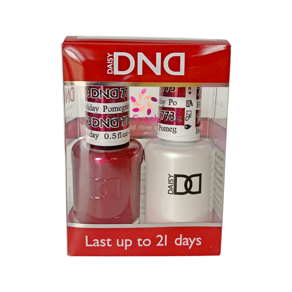 773 -  DND Duo Gel - Holiday Pomegranate