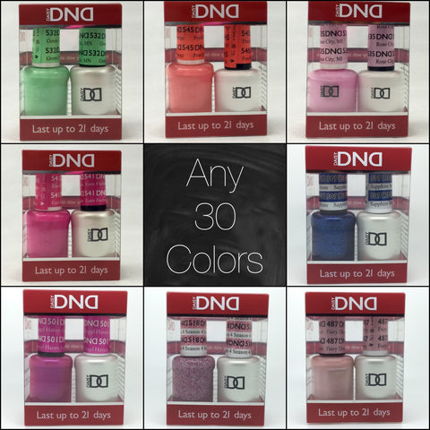 001 - DND Duo Gel - Any 30 Colors of your choice -  (DND COLORS #401 TO 782 ONLY)