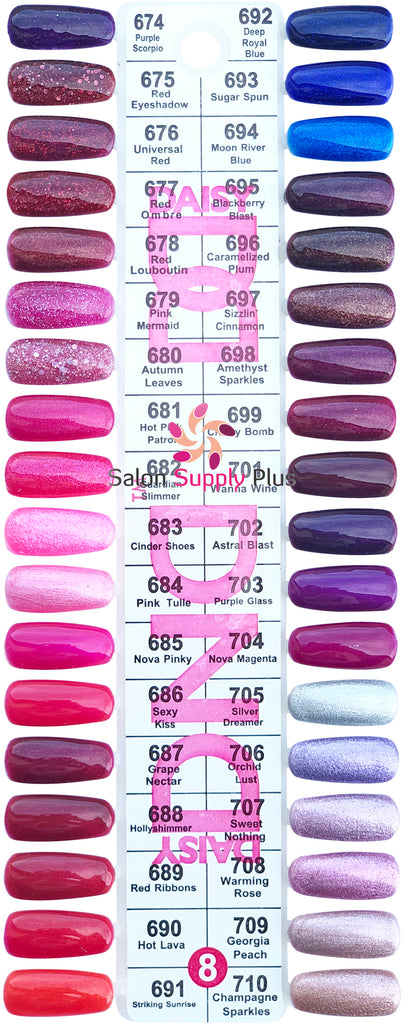 0008 - DND DUO GEL DUO SET - COLOR CHART #8 SET (36 COLORS ...
