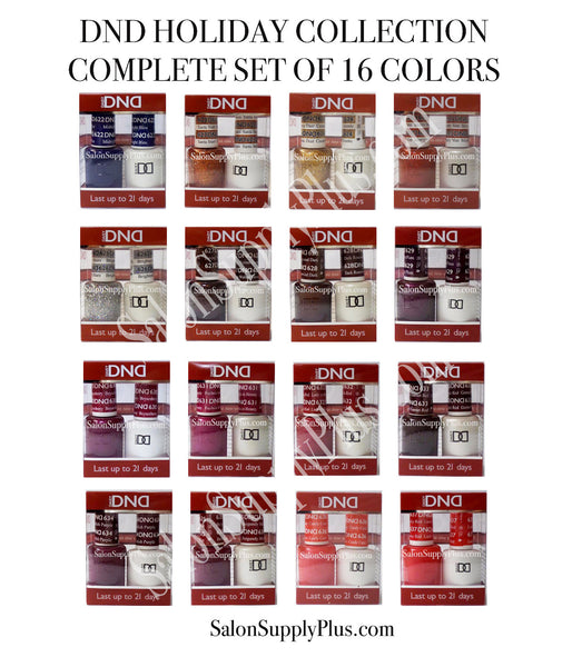 DND Duo Gel - COMPLETE HOLIDAY COLLECTION (16 COLORS) #622 TO #637