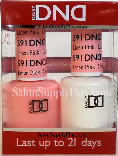591 - DND Duo Gel - Linen Pink - (Diva Collection)