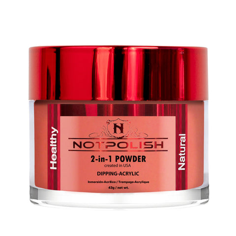 NOT POLISH DIP & ACRYLIC POWDER 2OZ - M87 CORAL PINK POWDER