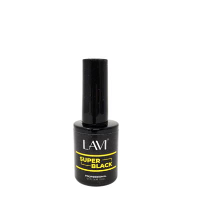 LAVI SUPER BLACK - GEL NAIL POLISH .5 FL OZ