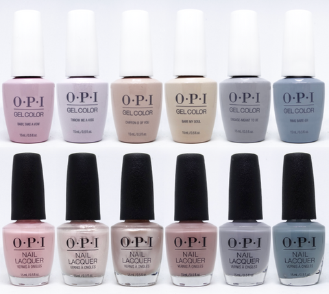 OPI Gel color  & regular lacquer - Spring 2019 - Always Bare for You Collection - 6 Colors
