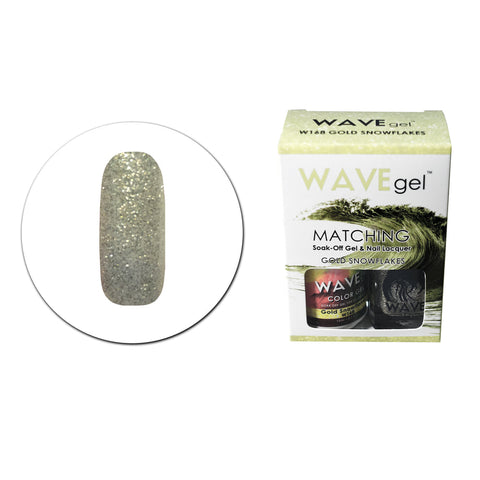 WAVE GEL DUO SET - 168 GOLD SNOWFLAKES