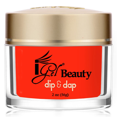 iGel DIP AND DAP POWDER -  DD065 FIRED UP RED