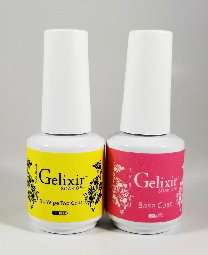 Gelixir Primer Gelixir - Base Coat & No Wipe Gel Top Coat – SALONSUPPLYPLUS.COM