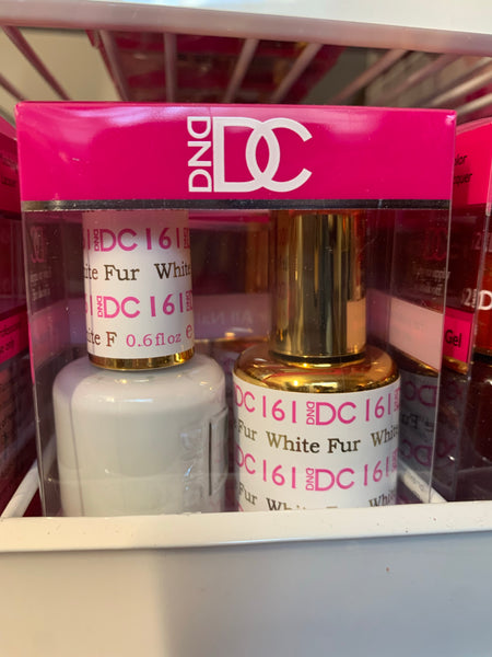 161 - DND DC DUO GEL - WHITE FUR - CREAMY COLLECTION