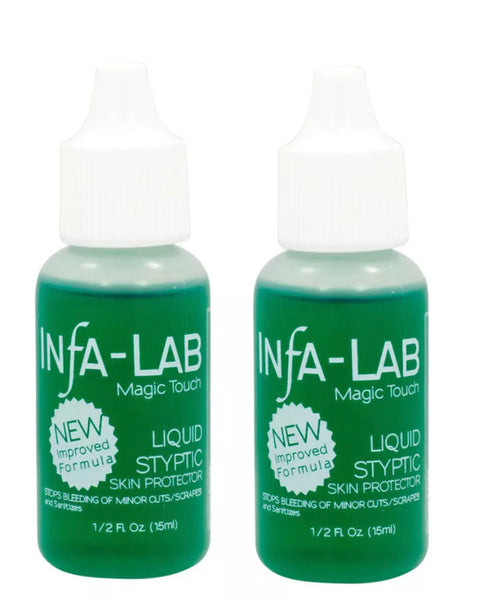 2 pack - INFA LAB - Liquid Styptic Nick Relief  (Stops bleeding)