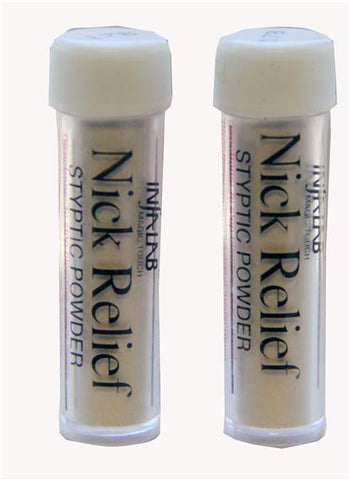 2 Pack - INFA LAB - Nick Relief Styptic Powder (Stops bleeding)