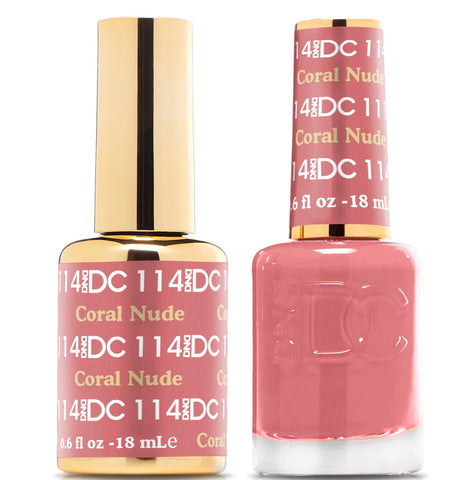 114 - DND DC GEL - CORAL NUDE