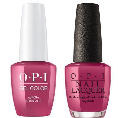 I64 OPI Gel color & Lacquer Duo set - Aurora Berry-Alis