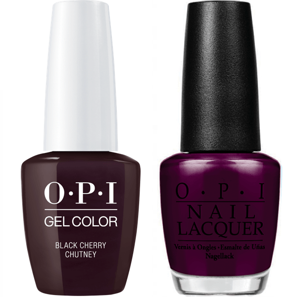 I43 OPI Gel color & Lacquer Duo set - Black Cherry Chutney