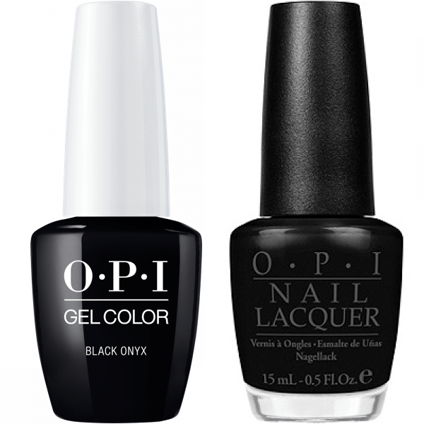 T02 OPI Gel color & Lacquer Duo set - Black Onyx
