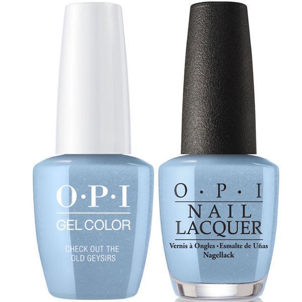 I60 OPI Gel color & Lacquer Duo set - Check Out the Old Geysirs