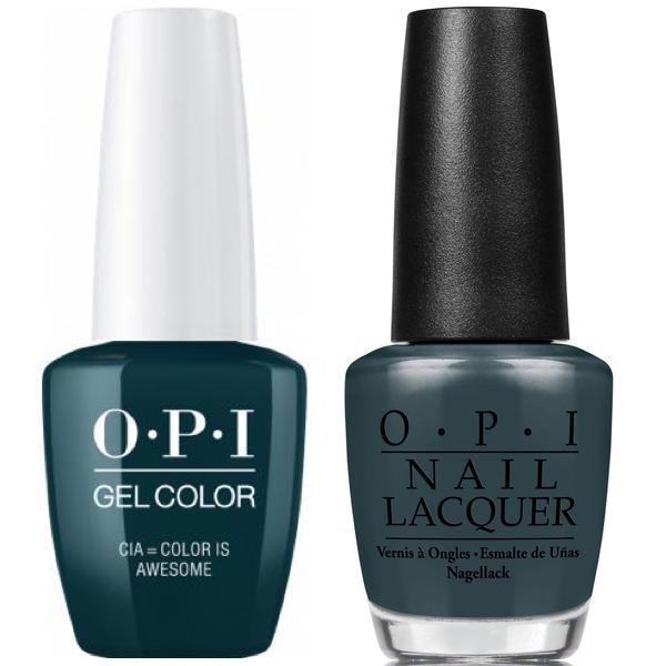 W53 OPI Gel color & Lacquer Duo set -  CIA=Color Is Awesome