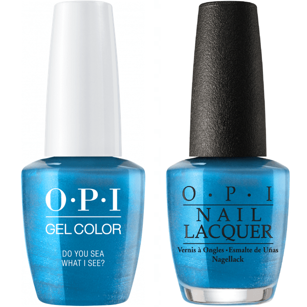 F84 OPI Gel color & Lacquer Duo set - Do You Sea What I Sea?