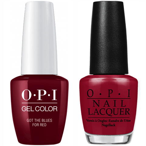 W52 OPI Gel color & Lacquer Duo set -  Got The Blues For Red