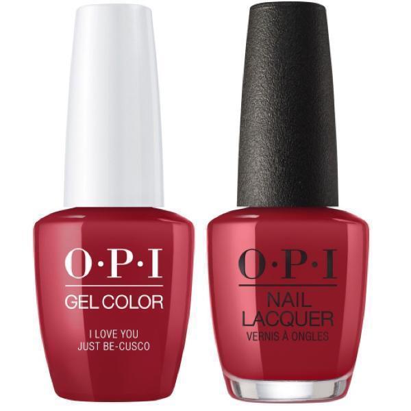 P39 OPI Gel color & Lacquer Duo set - I Love You Just Be-Cusco