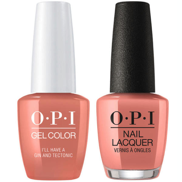 I61 OPI Gel color & Lacquer Duo set - I'll Have A Gin & Tectonic