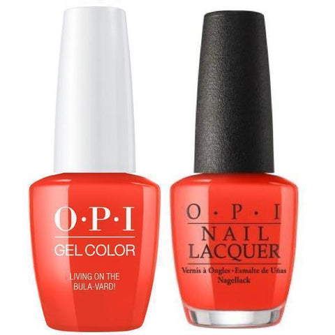 F81 OPI Gel color & Lacquer Duo set - Living On The Bula-Vard!