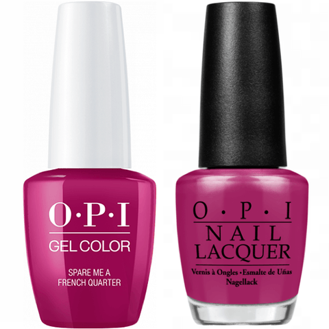 N55 OPI Gel color & Lacquer Duo set - Spare Me a French Quarter?