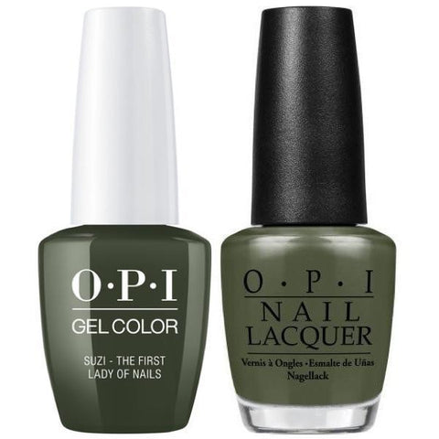 W55 OPI Gel color & Lacquer Duo set -  Suzi-The First Lady Of Nails