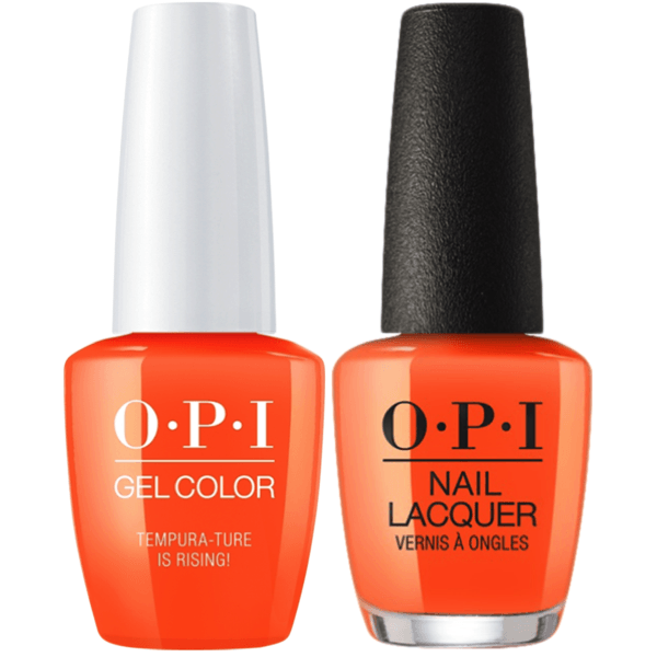 T89 OPI Gel color & Lacquer Duo set - Tempura-Ture Is Rising