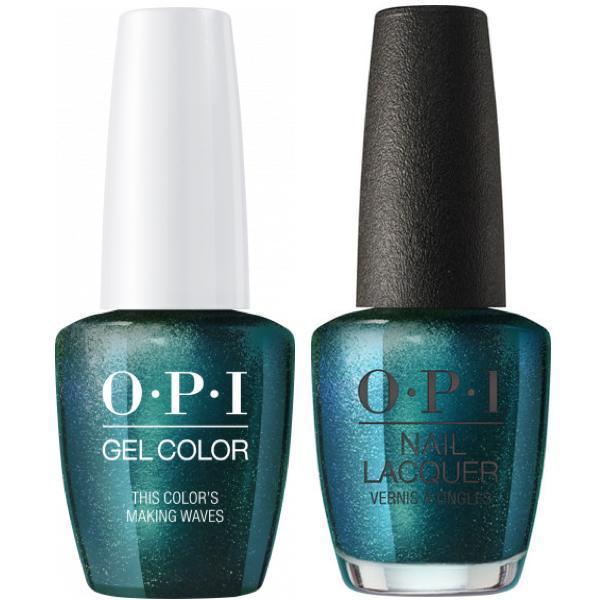 H74 OPI Gel color & Lacquer Duo set - This Color's Making Waves