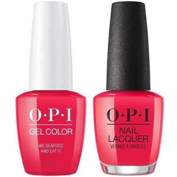 L20 OPI Gel color & Lacquer Duo set - We Seafood And Eat It