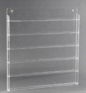 Clear Nail Polish Wall Rack (Holds 90 Bottles)